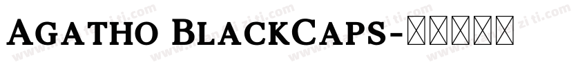 Agatho BlackCaps字体转换